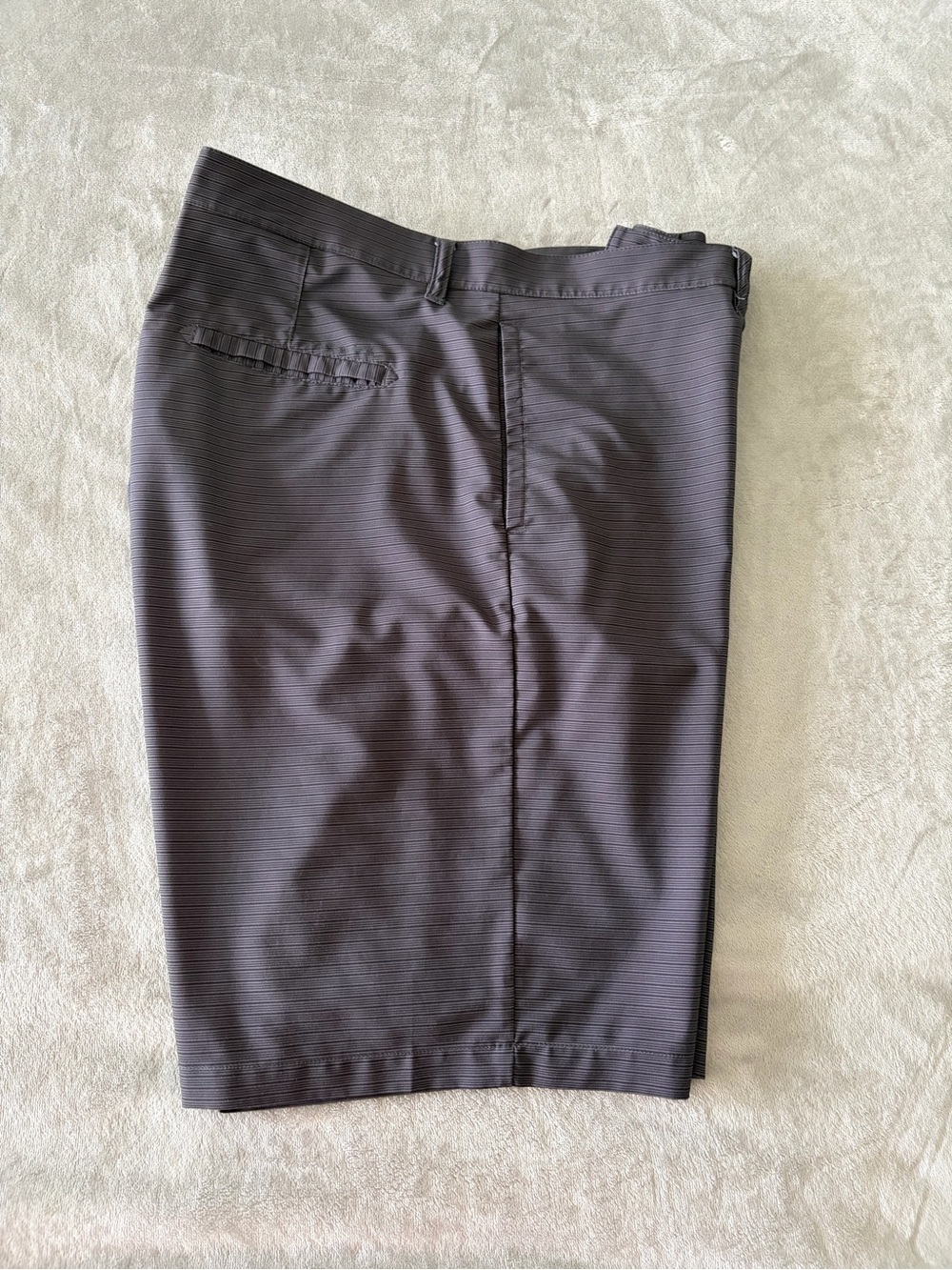Travis Mathew Men's Grey Striped Performance Pants